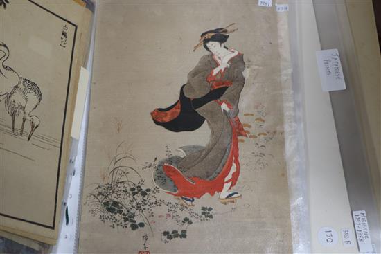 Japanese School, a group of assorted woodblock prints
